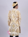 Áo Dài Nam Vàng Gấm Cách Tân