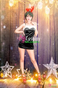 Đồ Noel Sexy Nhung Đen - Có Ảnh Thật