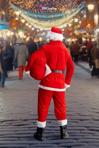 [Siêu Rẻ] Bộ Ông Già Noel 5 Món Vải NHUNG