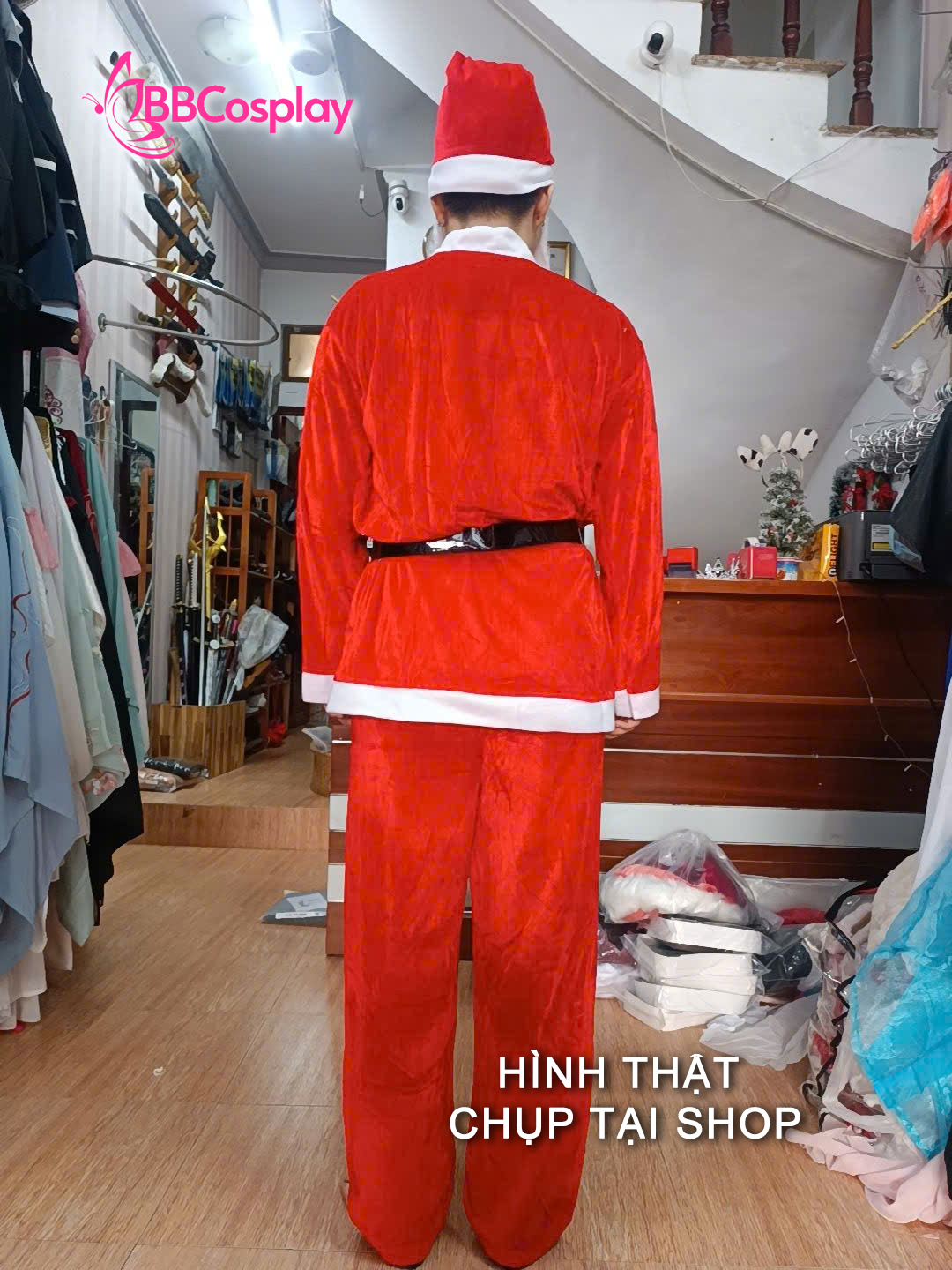 [SIÊU RẺ] Bộ Ông Già Noel 5 Món Vải NHUNG