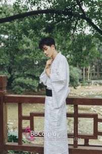 Nagagi Trắng Vân Sọc Thắt Lưng Đen