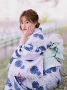 Áo Yukata Cẩm Tú Cầu Tặng Kèm Thắt Lưng