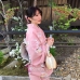 Áo Yukata Momoiro Tặng Kèm Thắt Lưng