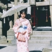 Áo Yukata Hồng Phấn Tặng Kèm Thắt Lưng