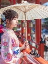 Áo Yukata Hồng Phấn Tặng Kèm Thắt Lưng