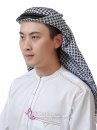 Khăn Đội Đầu Qatar Caro Đen
