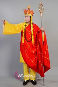 Trang Phục Đường Tam Tạng Tây Du Kí - Mẫu Áo Vàng Cà Sa Đỏ