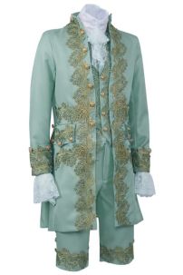 Đồ Cổ Điển Xanh Ngọc Rococo Aristocrat Thời Trung Cổ Marie Cho Quý Ông