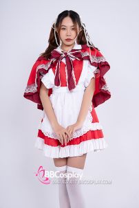 Đầm Cô Bé Quàng Khăn Đỏ Phiên Bản Giáng Sinh