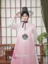 Hanbok Hàn Quốc Nam Hồng Pastel