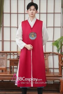 Quần Áo Hàn Quốc Hanbok Nam Sắc Đỏ
