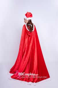 Đầm  Bà Già Noel Cổ Chữ U Váy Dài