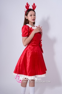 Đầm Noel Mặc Tặng Quà Thiếu Nhi