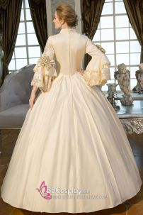 Đầm Bá Tước Tiểu Thư Anh Quốc Vintage Tone Kem