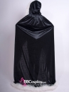 Áo Choàng Đen Viền Lông Có Mũ Trùm KHÔNG TAY Vải Nhung