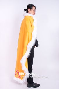 Áo Choàng Vàng Viền Lông