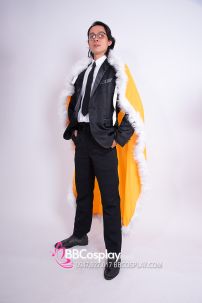 Áo Choàng Vàng Viền Lông