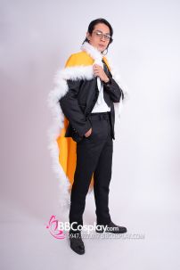 Áo Choàng Vàng Viền Lông