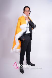 Áo Choàng Vàng Viền Lông