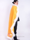 Áo Choàng Vàng Viền Lông