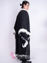 Áo Choàng Voan Đen Viền Lông Có Tay