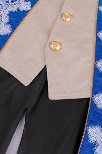 Vest Bá Tước Châu Âu May Kèm Ghilê Xanh Phối Kem XVIII