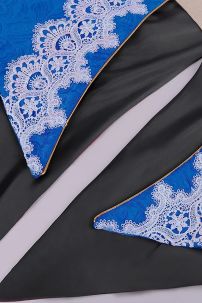 Vest Bá Tước Châu Âu May Kèm Ghilê Xanh Phối Kem XVIII