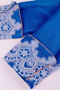 Vest Bá Tước Châu Âu May Kèm Ghilê Xanh Phối Kem XVIII