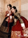 Hanbok Hoàng Cung Hàn Quốc - Áo Đỏ Váy Đen