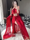 Trang Phục Hằng Nga Đỏ Sexy Hỷ Lạc Thường