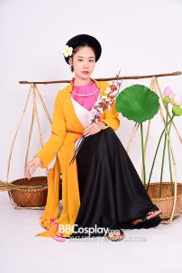 Đồ Tứ Thân Vàng Yếm Hồng Đụp Đen