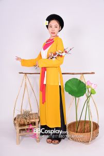 Đồ Tứ Thân Vàng Yếm Hồng Đụp Đen