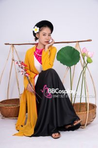 Đồ Tứ Thân Vàng Yếm Hồng Đụp Đen