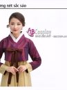 Đầm Hanbok HQ Giá Rẻ Áo Màu Nho Váy Vàng Đồng
