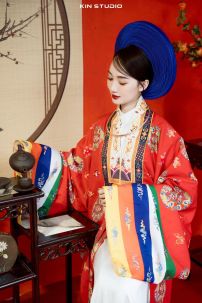 Đồ Nhật Bình Đỏ In Phụng