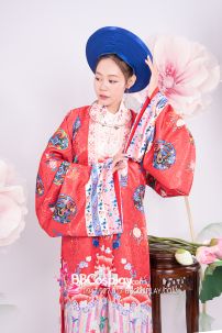 Đồ Nhật Bình Đỏ In Phụng