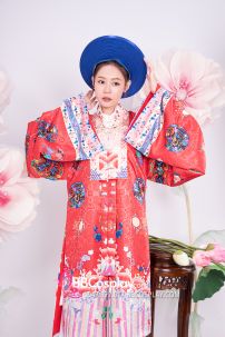 Đồ Nhật Bình Đỏ In Phụng