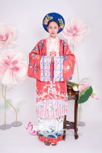 Đồ Nhật Bình Đỏ In Phụng