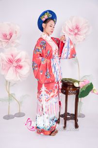 Đồ Nhật Bình Đỏ In Phụng