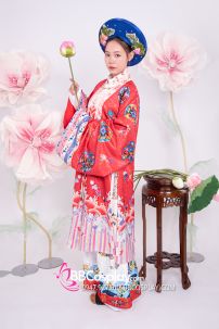 Đồ Nhật Bình Đỏ In Phụng