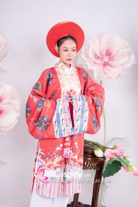 Đồ Nhật Bình Đỏ In Phụng