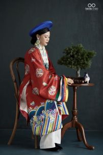 Đồ Nhật Bình Đỏ In Phụng