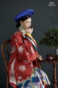 Đồ Nhật Bình Đỏ In Phụng