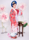 Trang Phục Nhật Bình Đỏ In Phụng