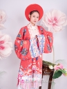 Trang Phục Nhật Bình Đỏ In Phụng