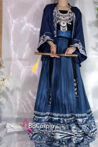 Quần Áo Tây Vực Xanh Thời Tống