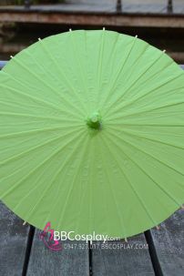 Dù Giấy Nhật Xanh Mạ Trơn Size 60Cm