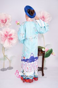 Đồ Nhật Bình Xanh Mint Gấm Xốp