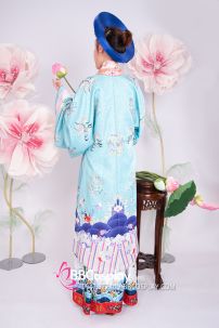 Đồ Nhật Bình Xanh Mint Gấm Xốp