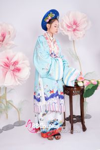 Đồ Nhật Bình Xanh Mint Gấm Xốp